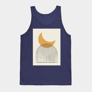 Moon Mountain Gold  - Mid century modern Tank Top